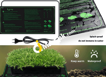 Seedling Heating Mat Lerway 21W Plant Warming Waterproof Greenhouse Pad For Propagation Germination